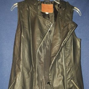 Faux Leather Vest